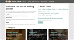 Desktop Screenshot of creativestirling.org